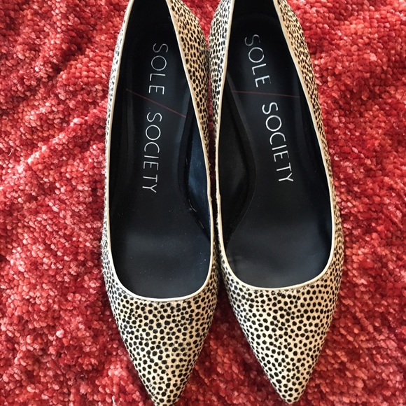 Sole Society Calf Hair Block Heels - Picture 2 of 9